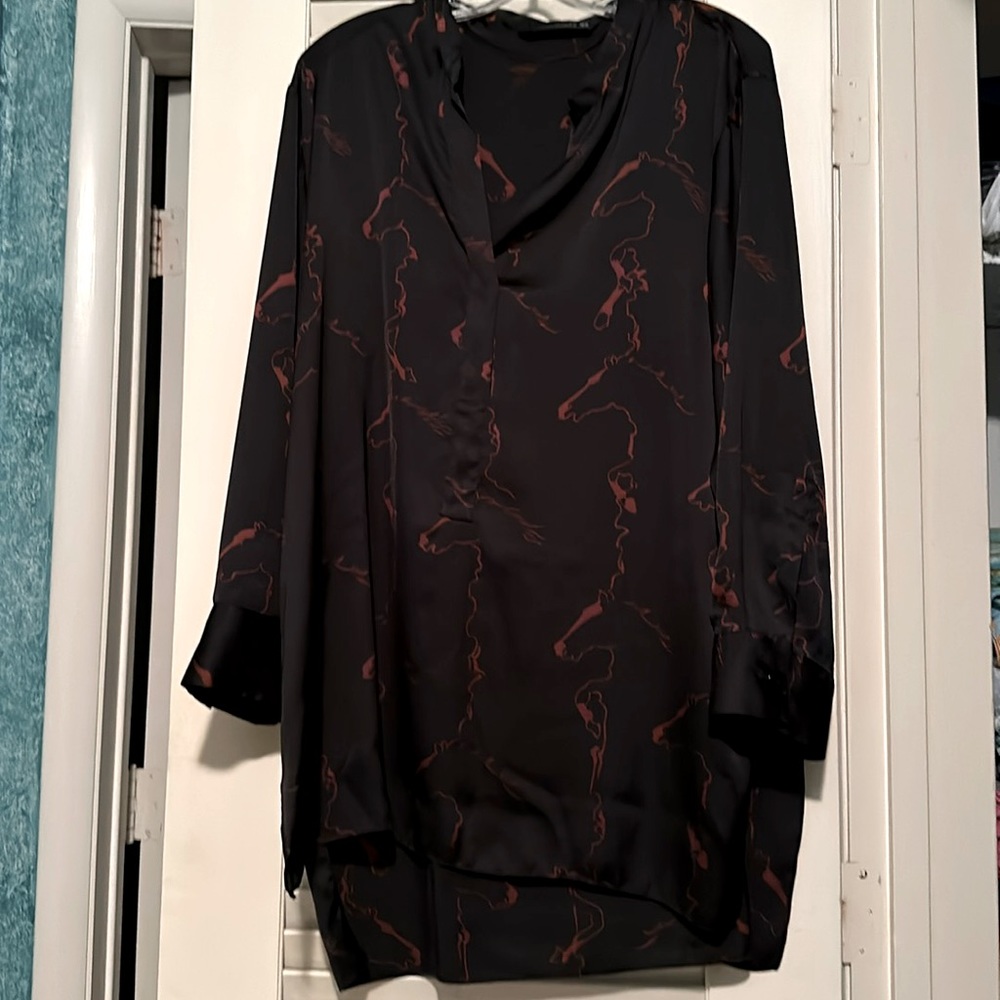 Zara Horse Print Blouse
